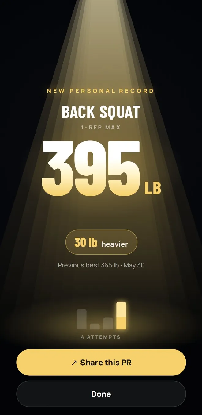 A new personal record